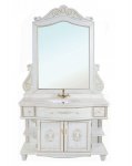 Комплект мебели Bellezza Аврора 115 белый/патина золото