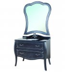 Комплект мебели Bellezza Грация Люкс 90 чёрный/патина серебро