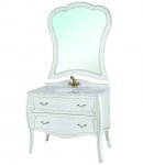 Комплект мебели Bellezza Грация Люкс 110 белый/патина золото