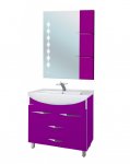 Комплект мебели Bellezza Глория Гласс 90 фиолетовый