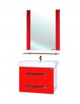 Комплект мебели Bellezza Рокко 80 подвесной красный